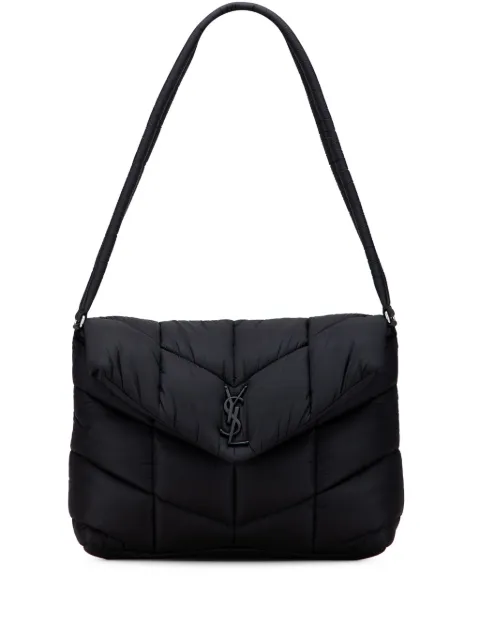 Saint Laurent Pre-Owned 2022 Quilted Econyl Nylon Lou Puffer Messenger Bag shoulder bag