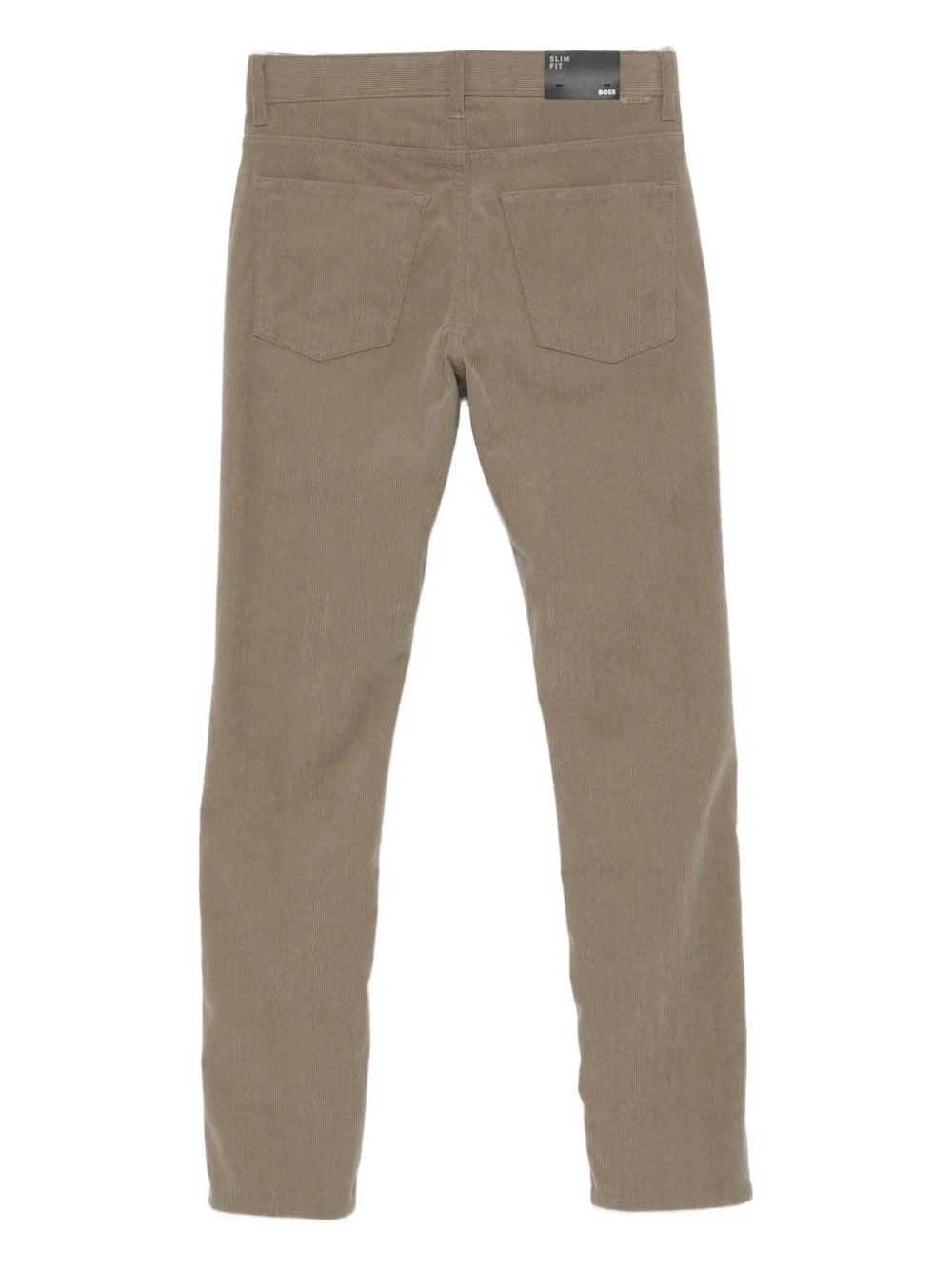 BOSS corduroy straight-leg trousers - Bruin