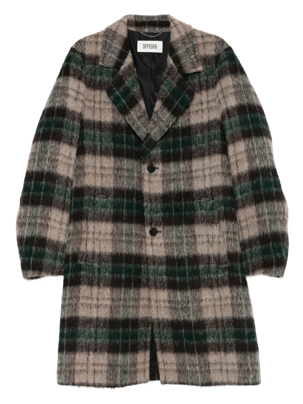 Drykorn Soleno plaid buttoned coat | Brown | Image 1