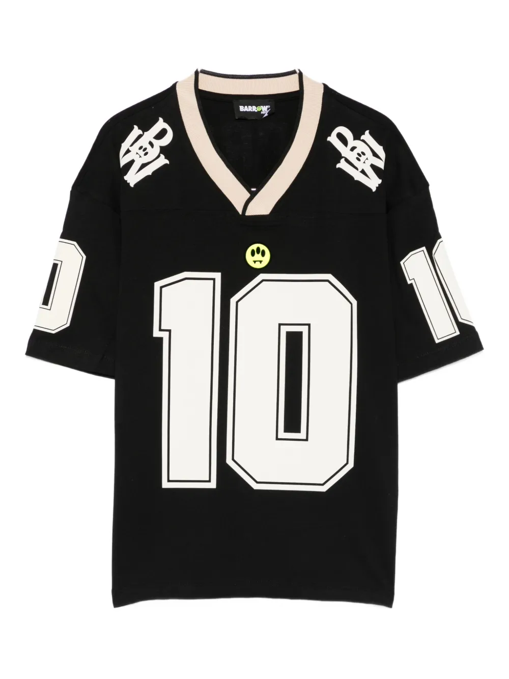 Barrow V-neck T-shirt In Black