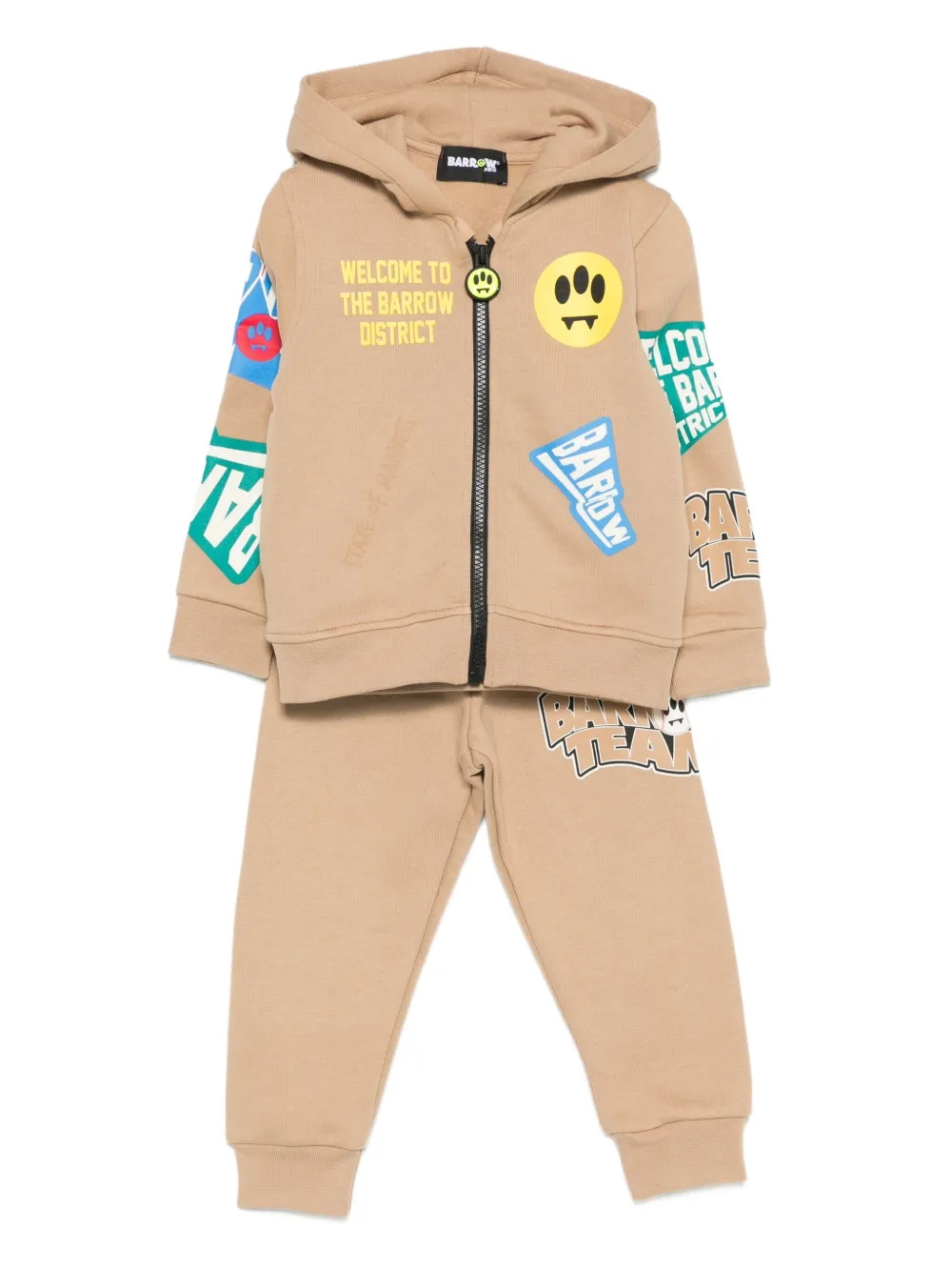 Barrow kids Baseball hooded tracksuit - Marrone