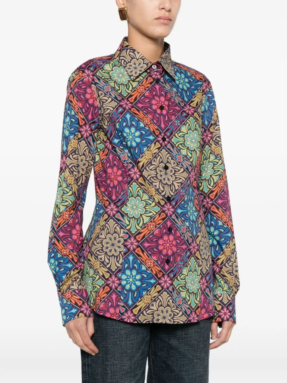 ETRO Blouse met bloemenprint Roze