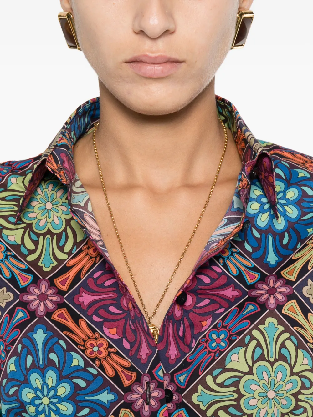 ETRO Blouse met bloemenprint Roze