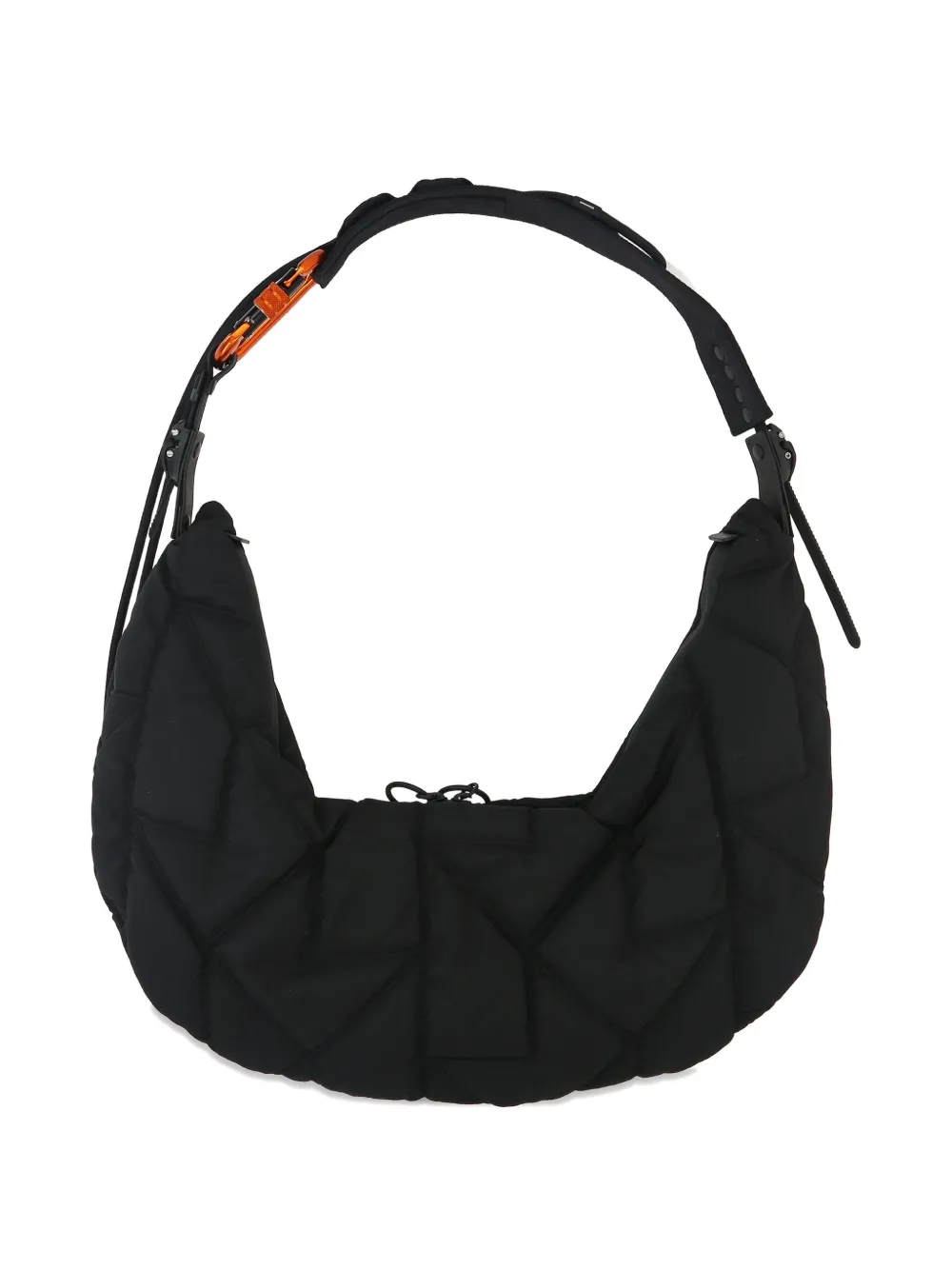 Innerraum HM3 half-moon quilted shoulder bag - Zwart