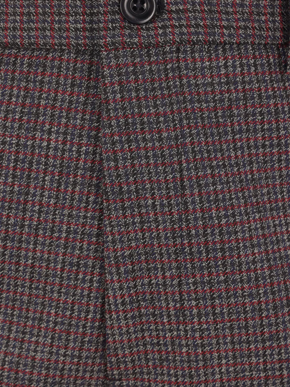 Namacheko Attila broek met pied-de-poule print Grijs