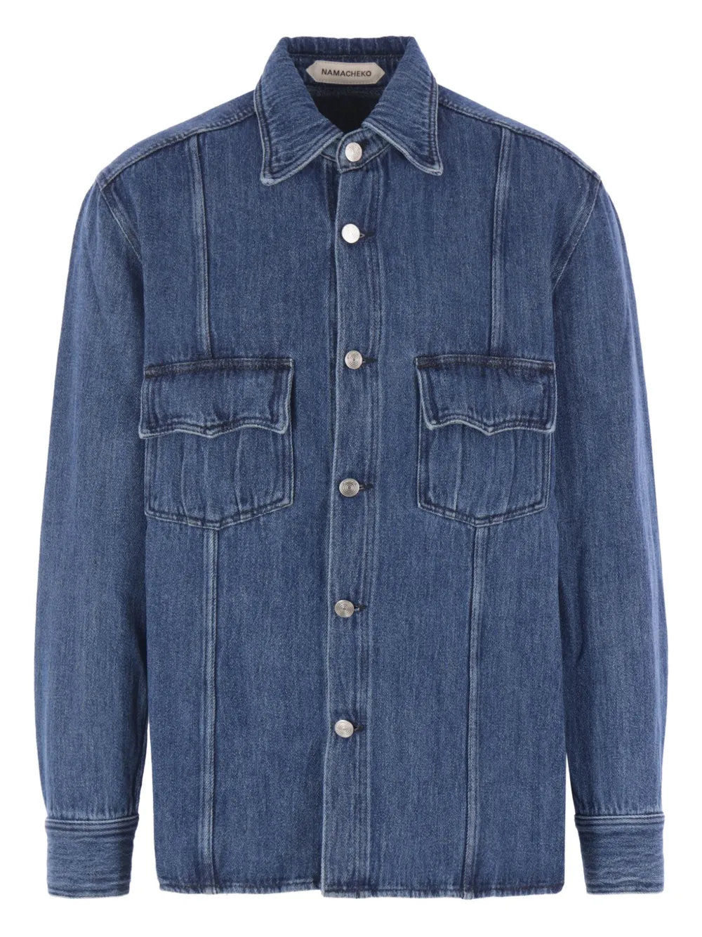 Namacheko Han long-sleeve denim shirt | Blue | Image 1
