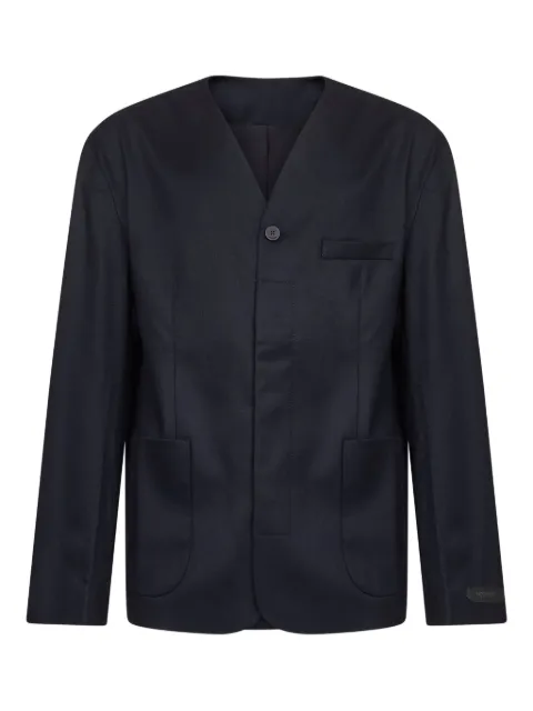 Jacquemus collarless patch-pocket jacket