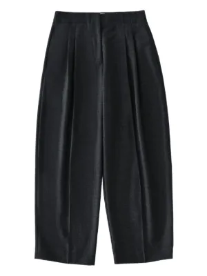 Jil Sander zip-detail wide-leg Trousers | Black | FARFETCH
