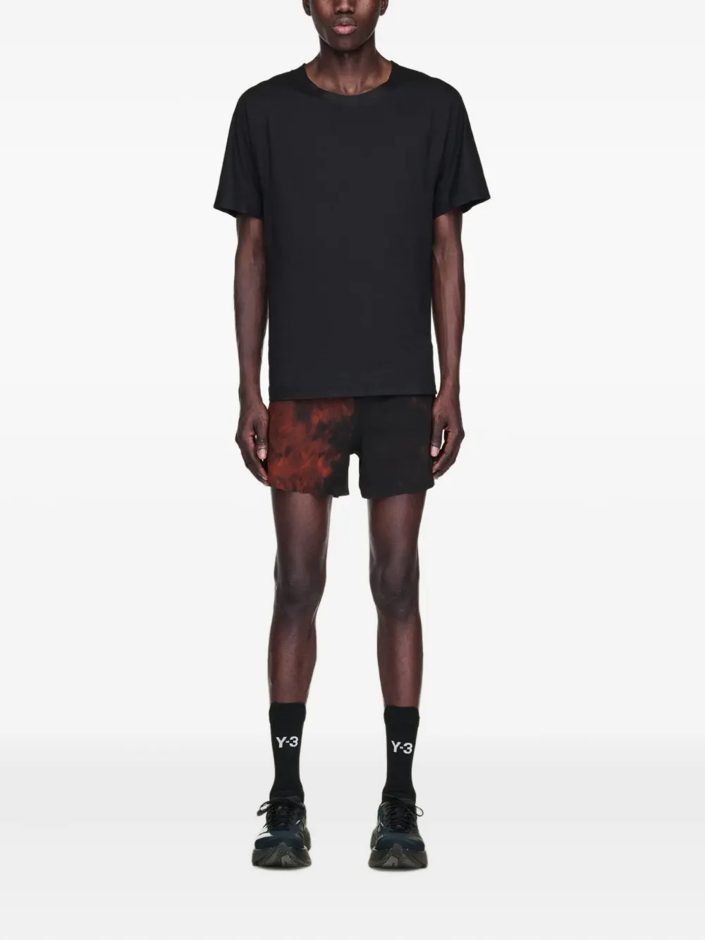Y-3 bermudas de running AOP con motivo tie-dye | Shorts para correr | Image 2