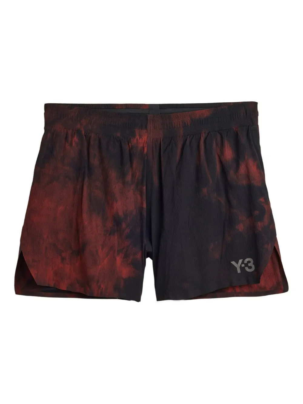 Y-3 bermudas de running AOP con motivo tie-dye | naranja | Image 1