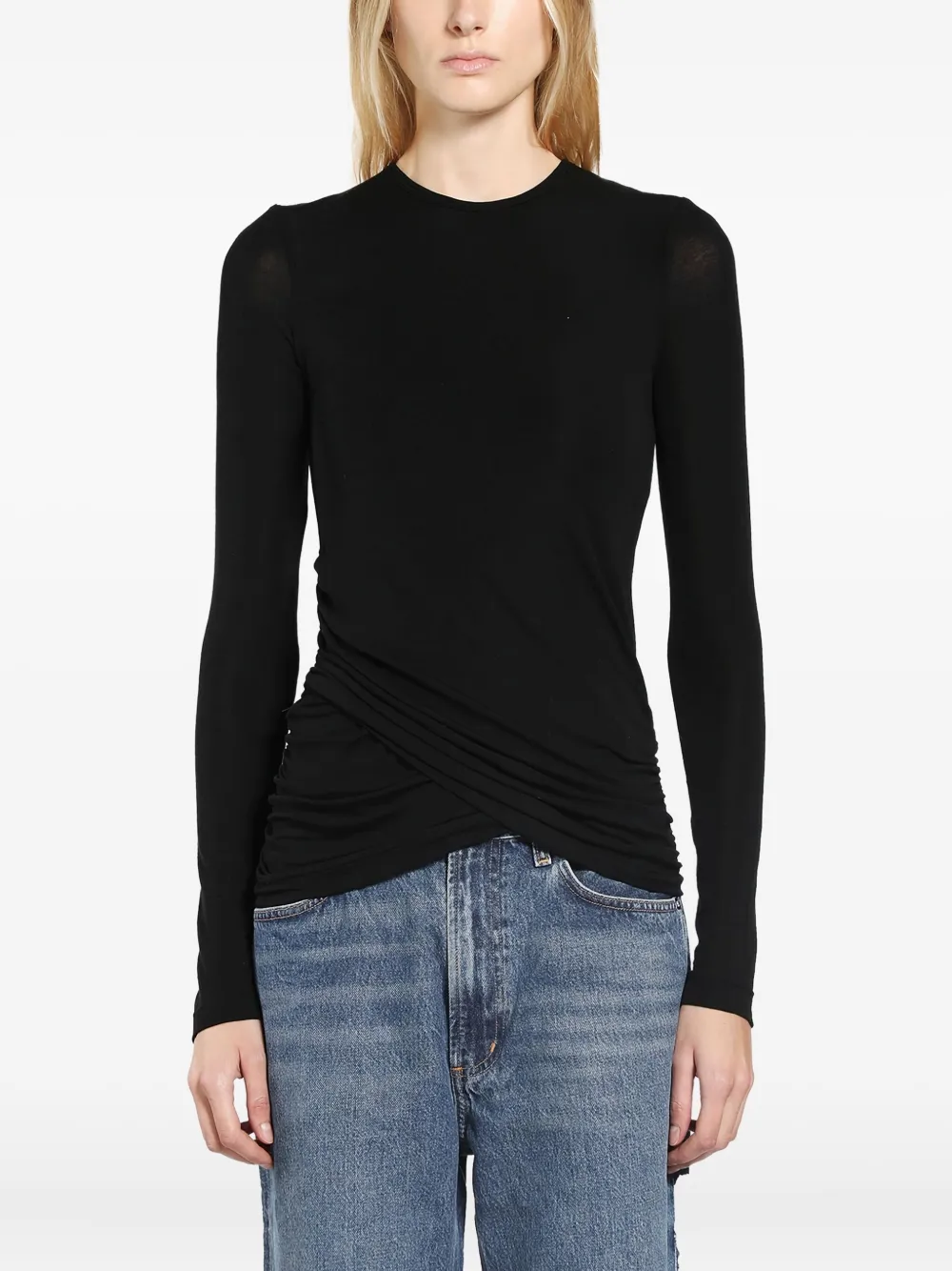 AGOLDE suéter con diseño retorcido | negro | Image 1