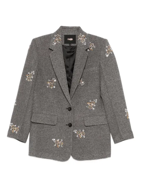 Maje blazer con bordado floral