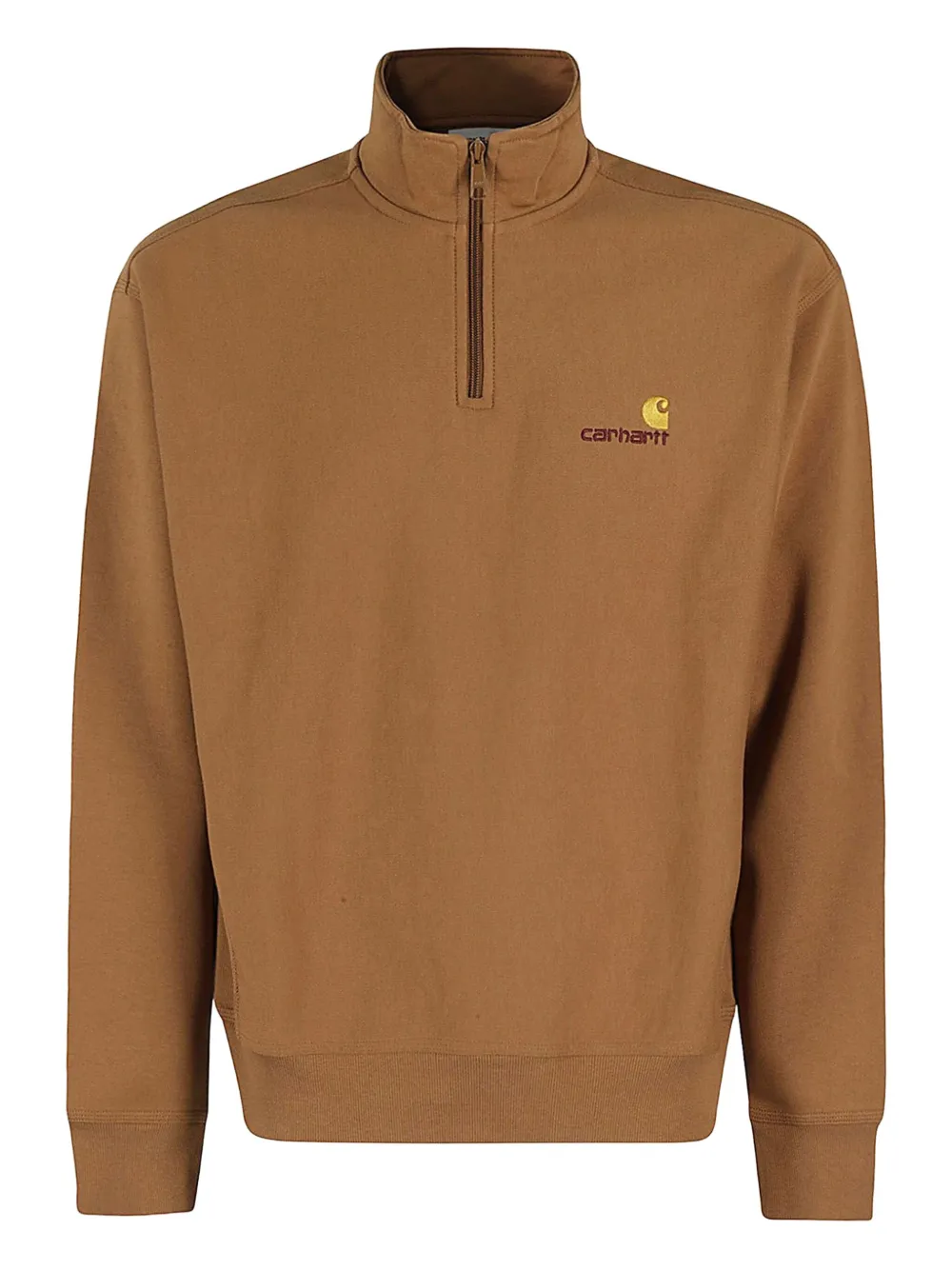 Carhartt WIP zip-up sweatshirt | Brown | Image 1