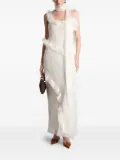 SIEDRES Monica ruffled maxi dress - White