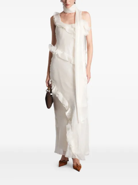 SIEDRES Monica ruffled maxi dress