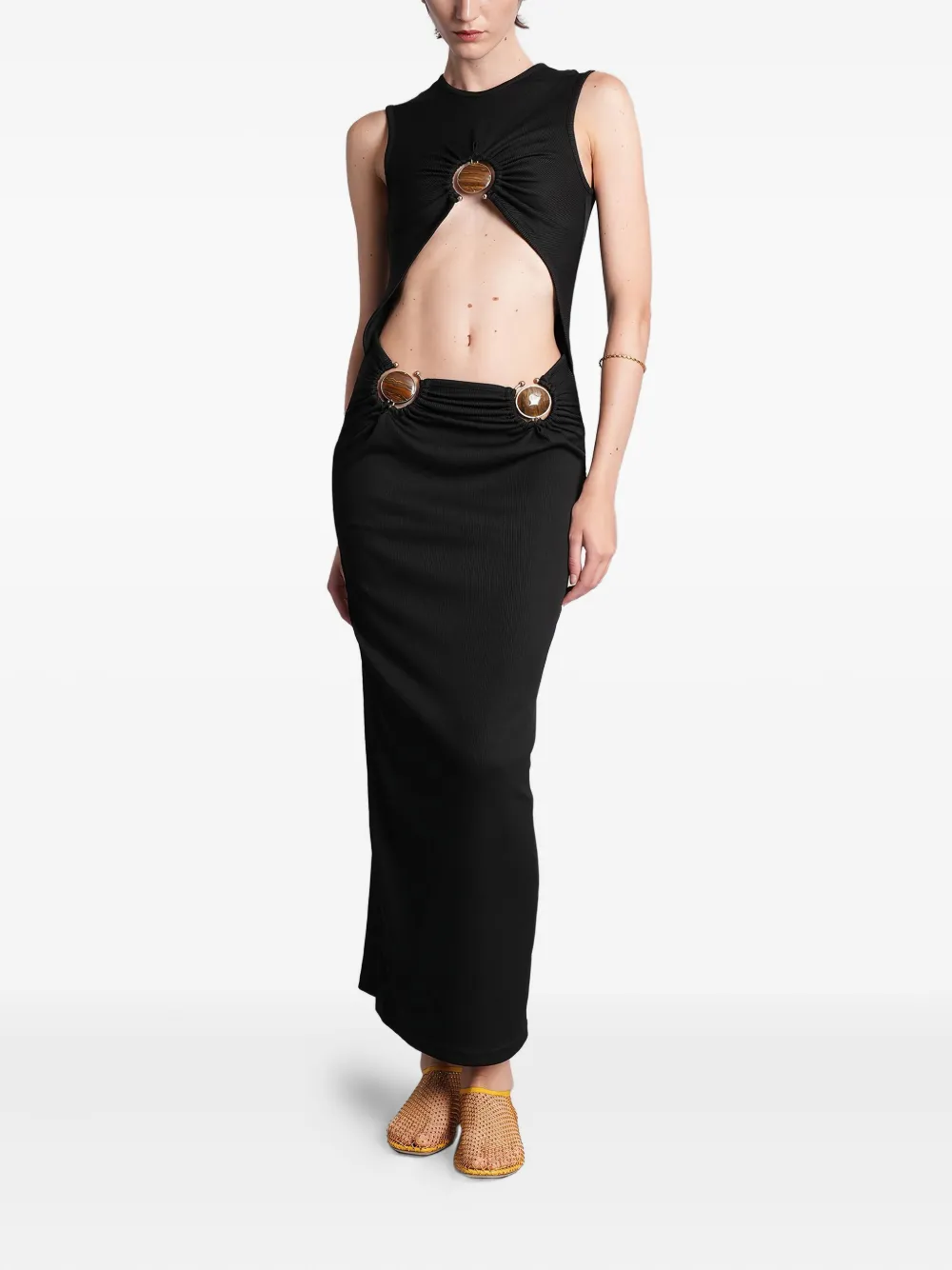 Christopher Esber cutout embellished dress - Zwart