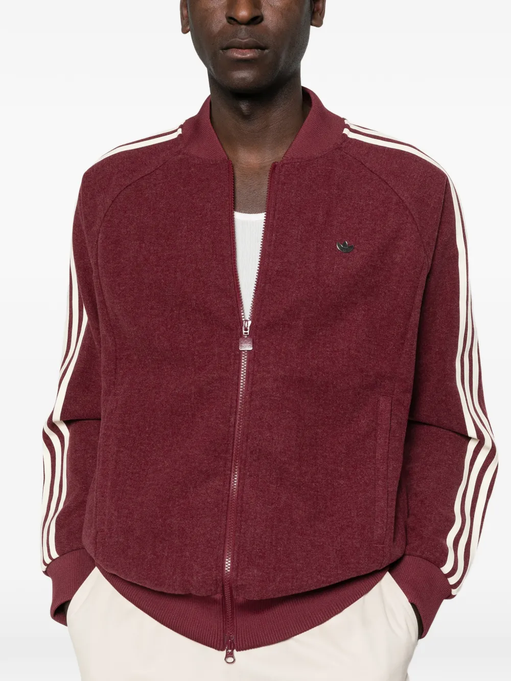 adidas Premium sweater met rits Rood