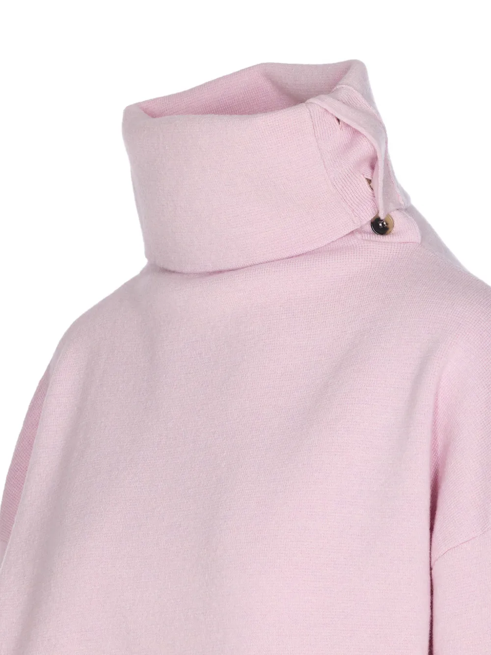 Haikure Cozy High Neck Long Sleeve Knitwear In Pink