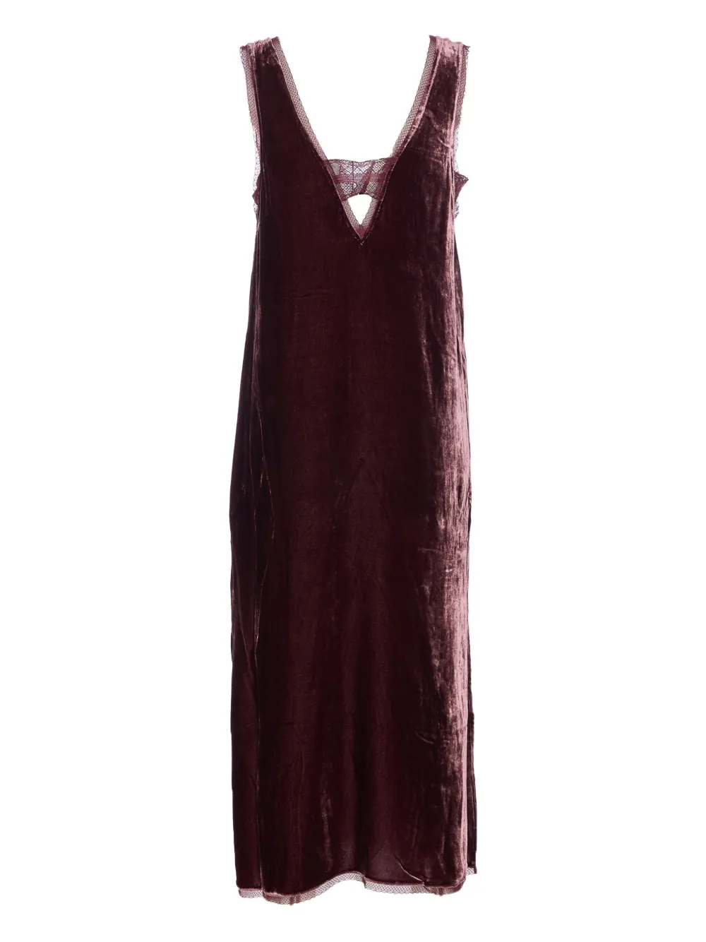 Zadig&Voltaire Renzo velvet-effect midi dress - Rood