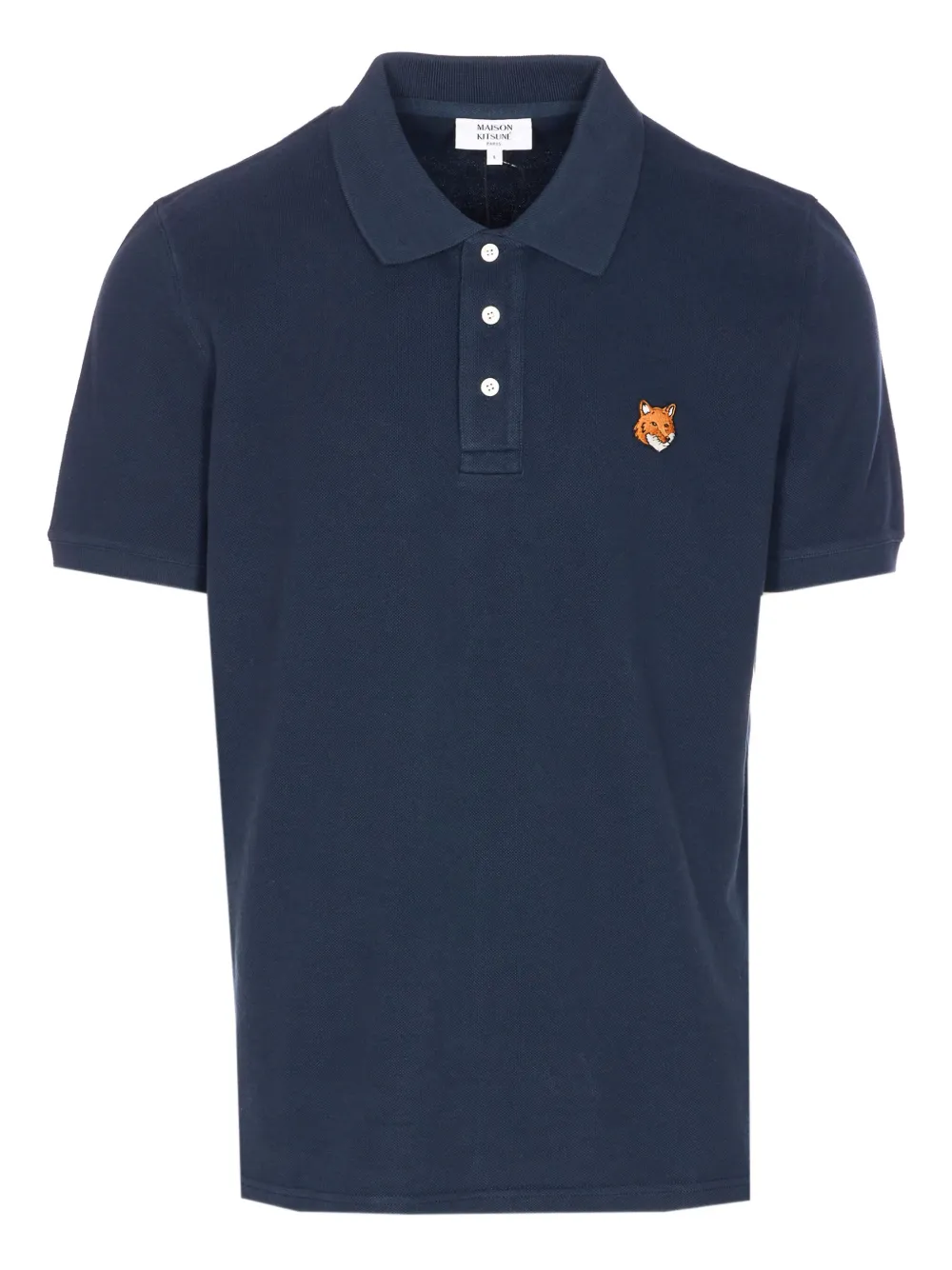 Maison Kitsuné fox-head polo shirt - ブルー Maison Kitsuné fox-head polo shirt - ブルー