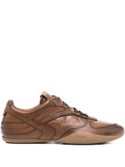 Miu Miu leather sneakers