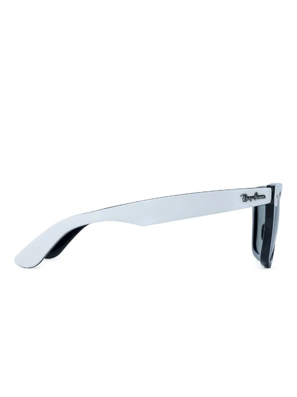 チ*ド様 Ray-Ban WAYFARER サングラス ホワイト ブラック Ray-Ban ウェイファーラー サングラス | ホワイト | FARFETCH JP