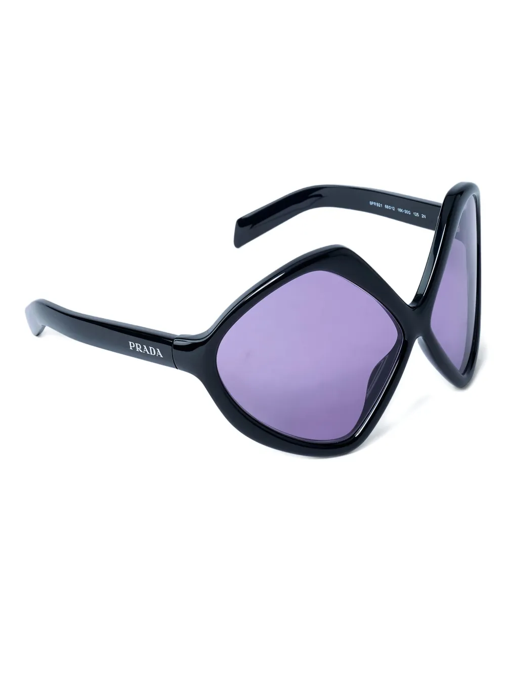 Prada oversize-frame sunglasses - Zwart