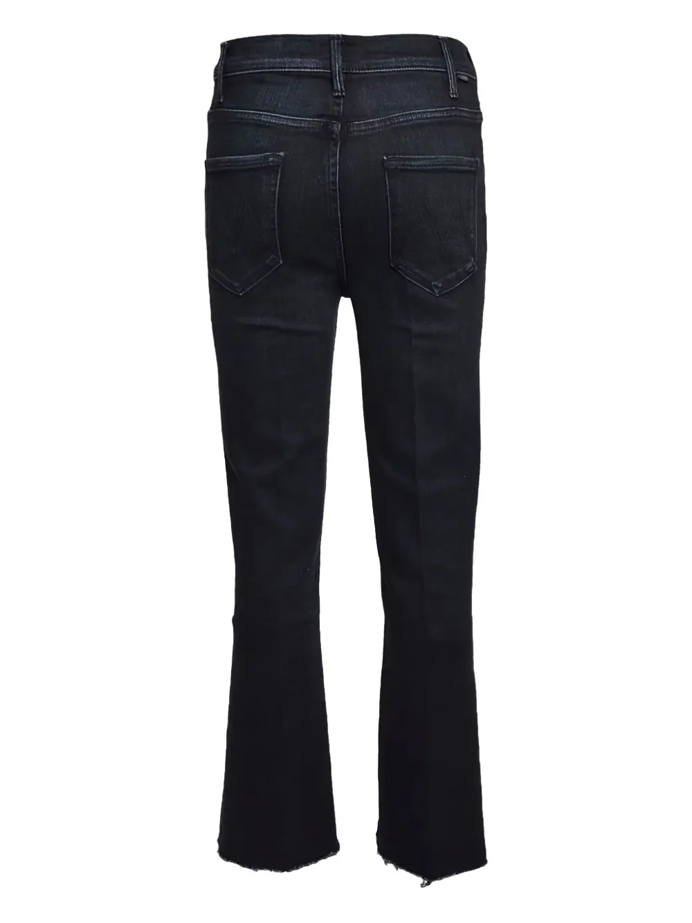 MOTHER The Hustler jeans met franje Zwart
