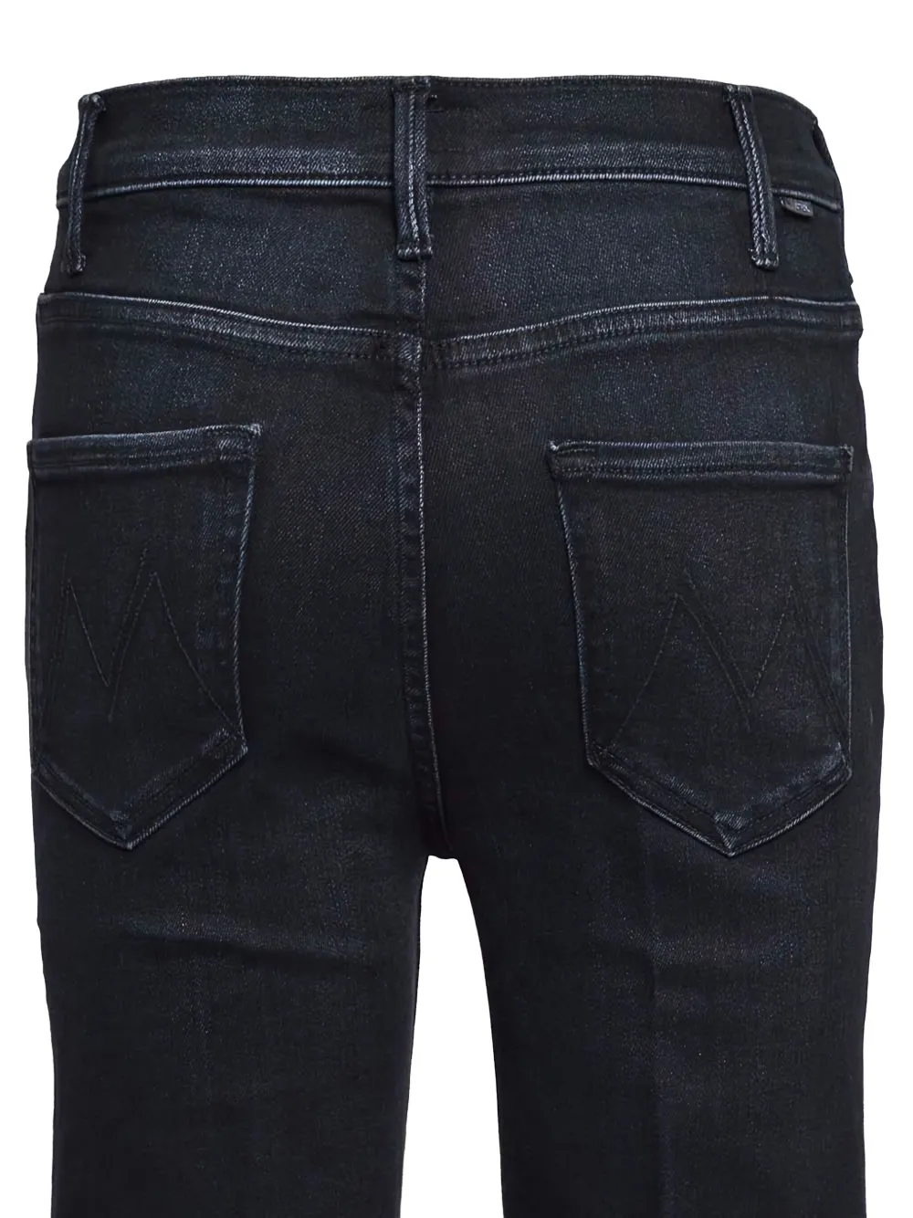 MOTHER The Hustler jeans met franje Zwart