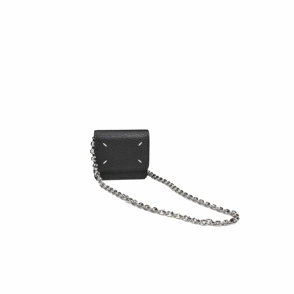Maison Margiela four-stitch chain wallet - Zwart