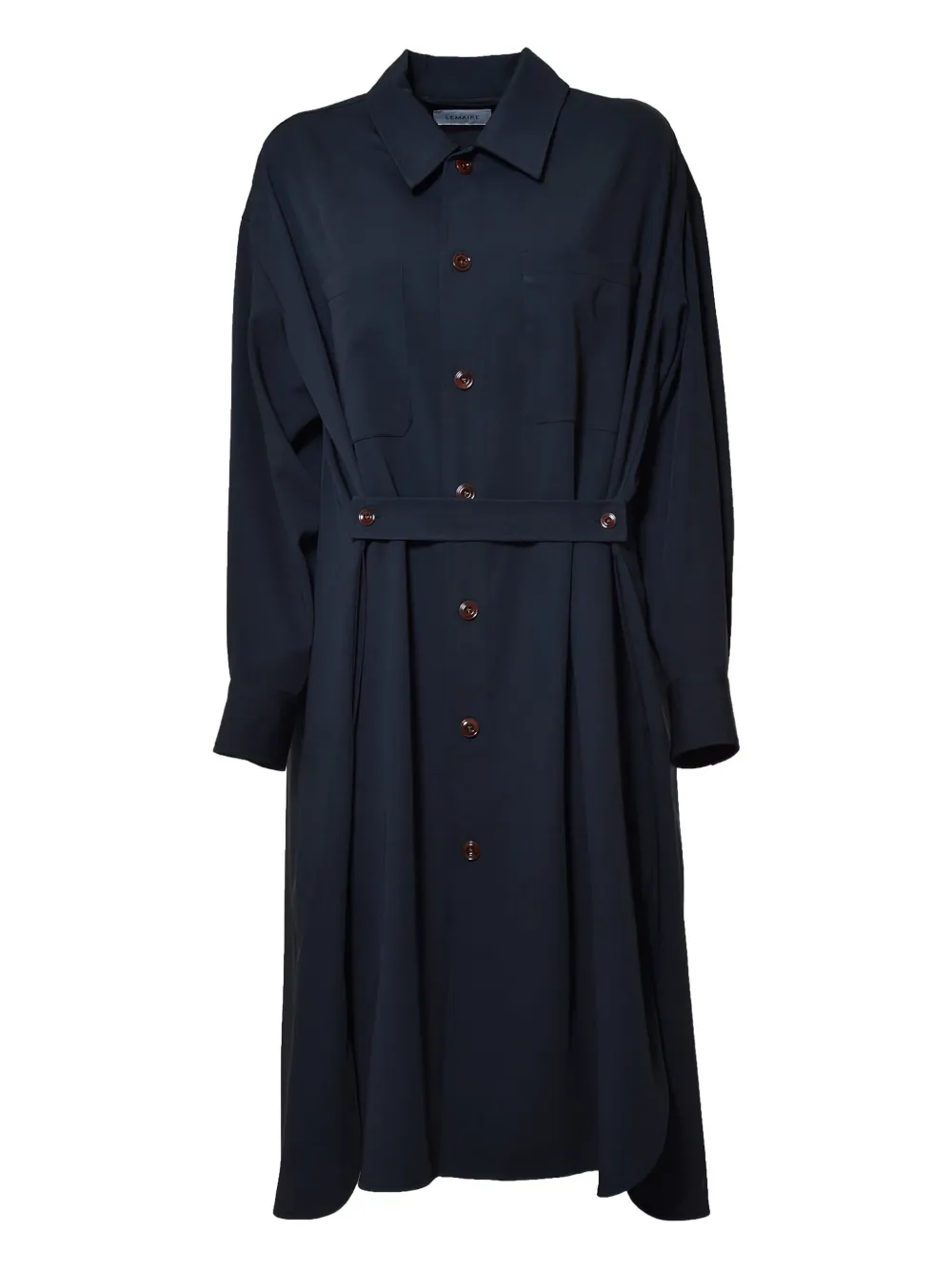 LEMAIRE wool shirtdress - Blue