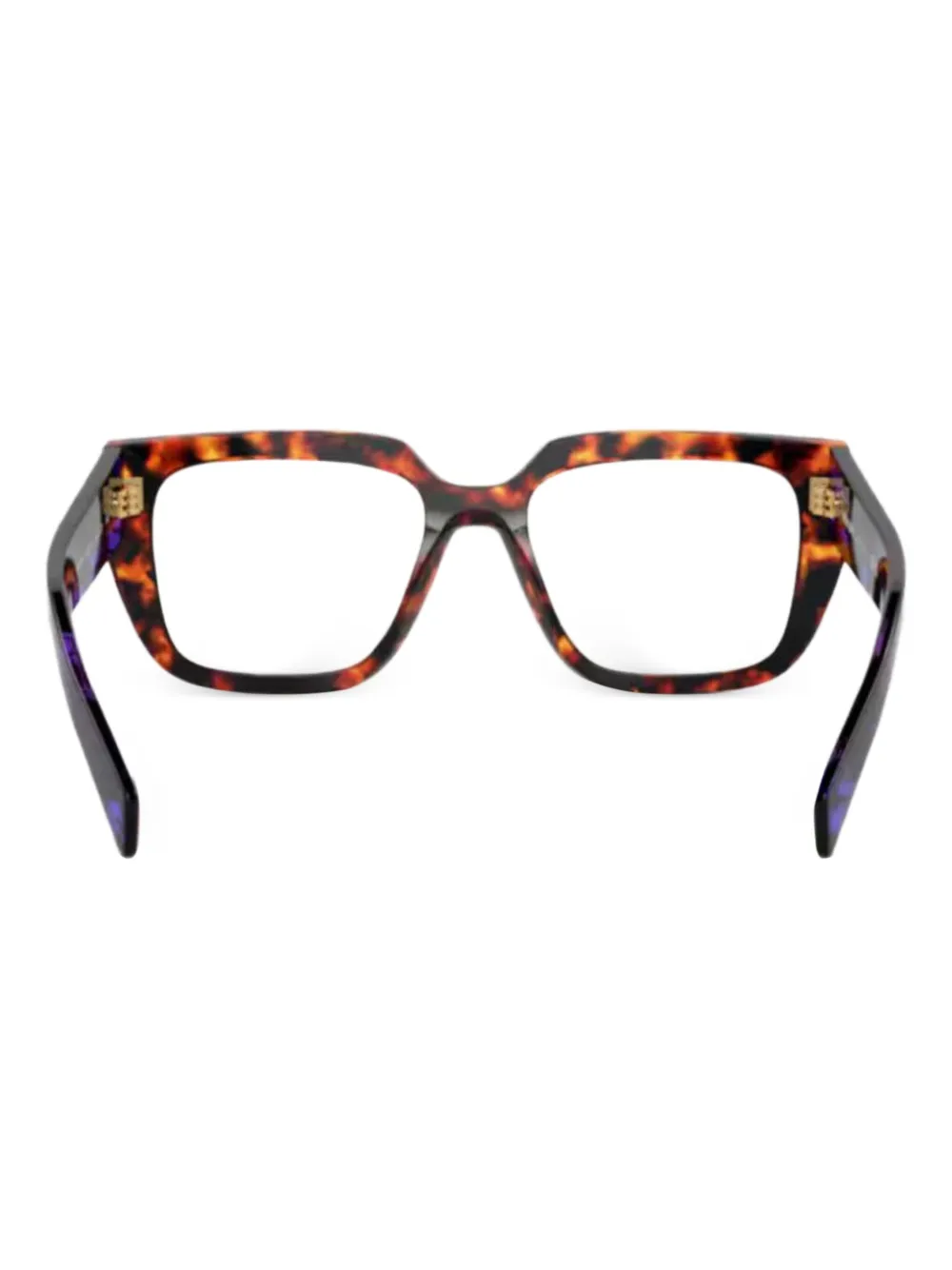 Prada Eyewear Vista bril met vierkant montuur Bruin