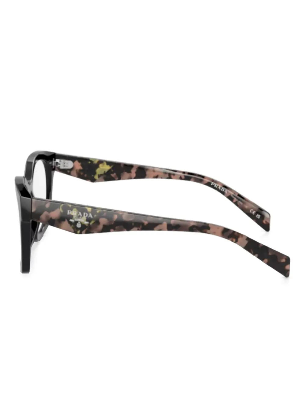 Prada Eyewear Bril met vierkant montuur Zwart