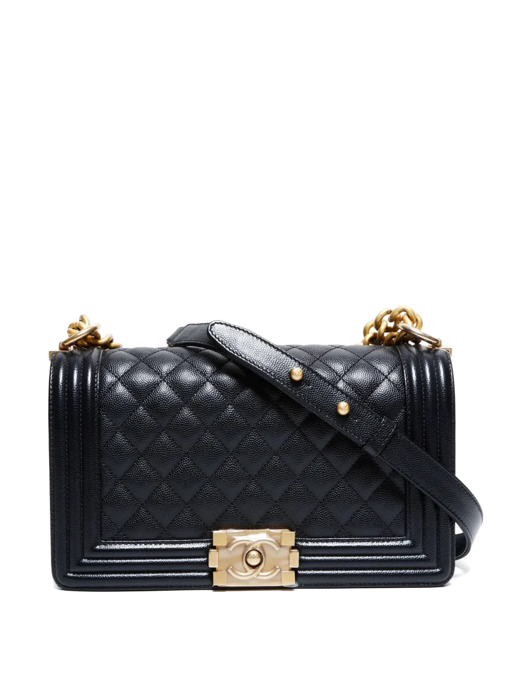CHANEL Pre-Owned 2018 Boy Chanel shoulder bag - ブラック CHANEL Pre-Owned 2018 Boy Chanel shoulder bag - ブラック
