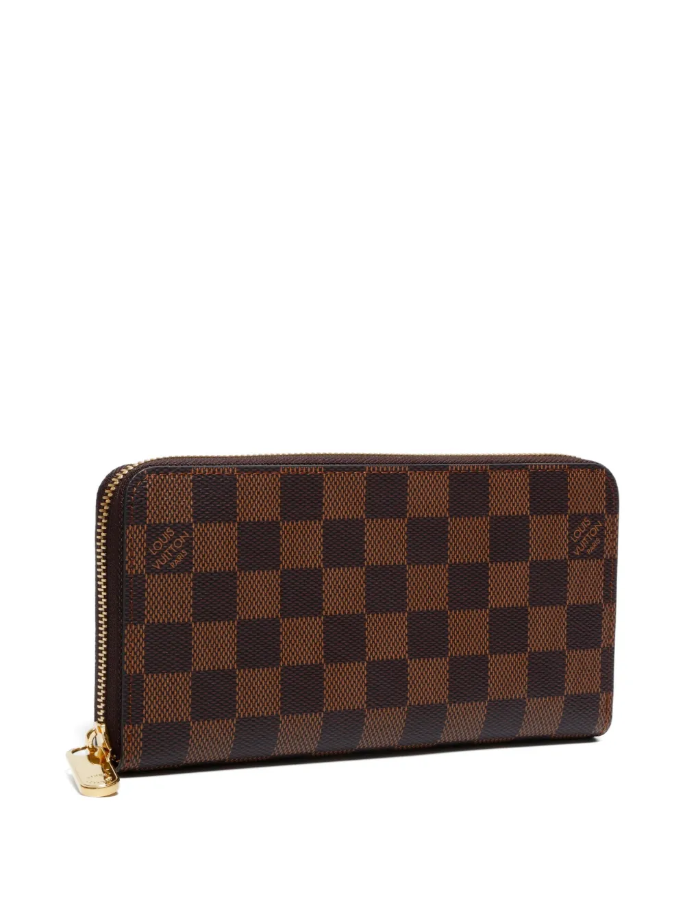 Pre-owned Louis Vuitton 2020 Damier Ebène Wallet In Brown