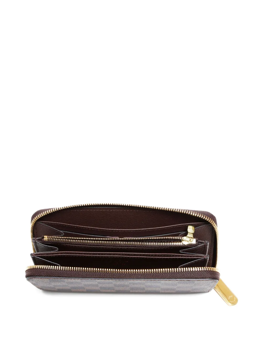 Pre-owned Louis Vuitton 2020 Damier Ebène Wallet In Brown