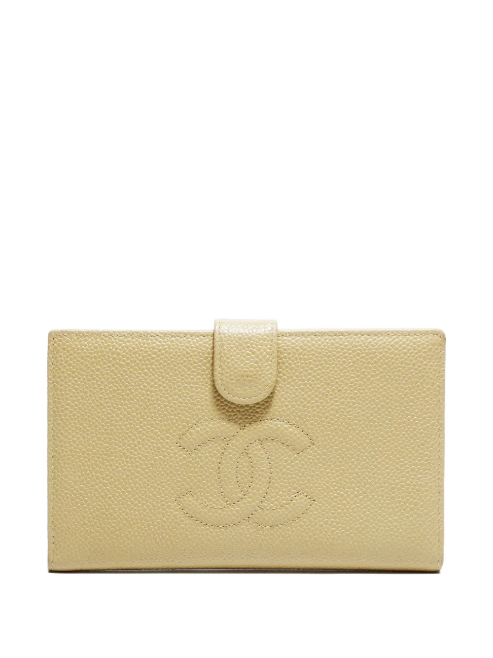 CHANEL Pre-Owned 2003-2004 CC leather wallet | Neutrals | Image 1