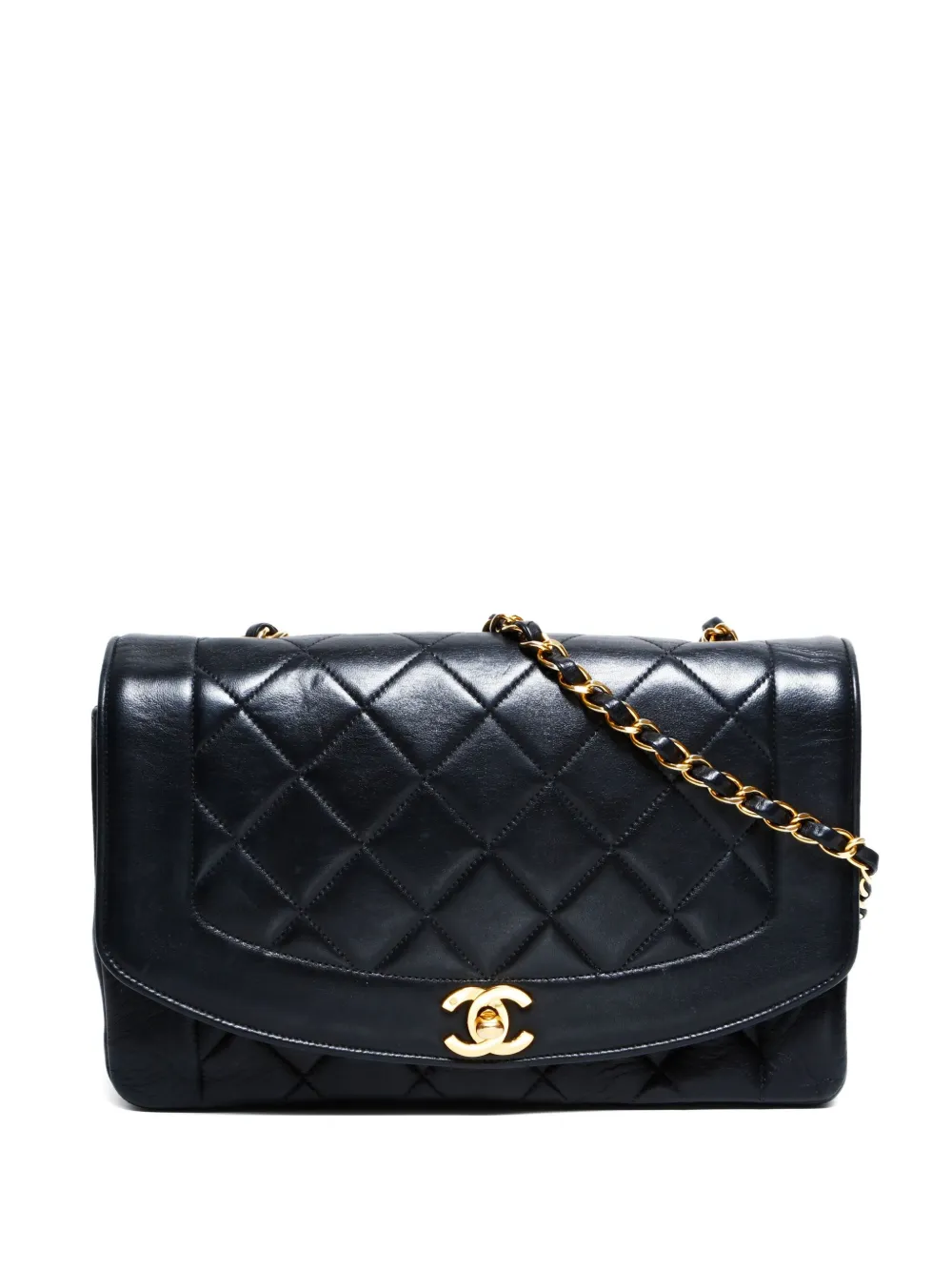 CHANEL Pre-Owned 1991-1994 diamond-quilted shoulder bag - ブラック CHANEL Pre-Owned 1991-1994 diamond-quilted shoulder bag - ブラック