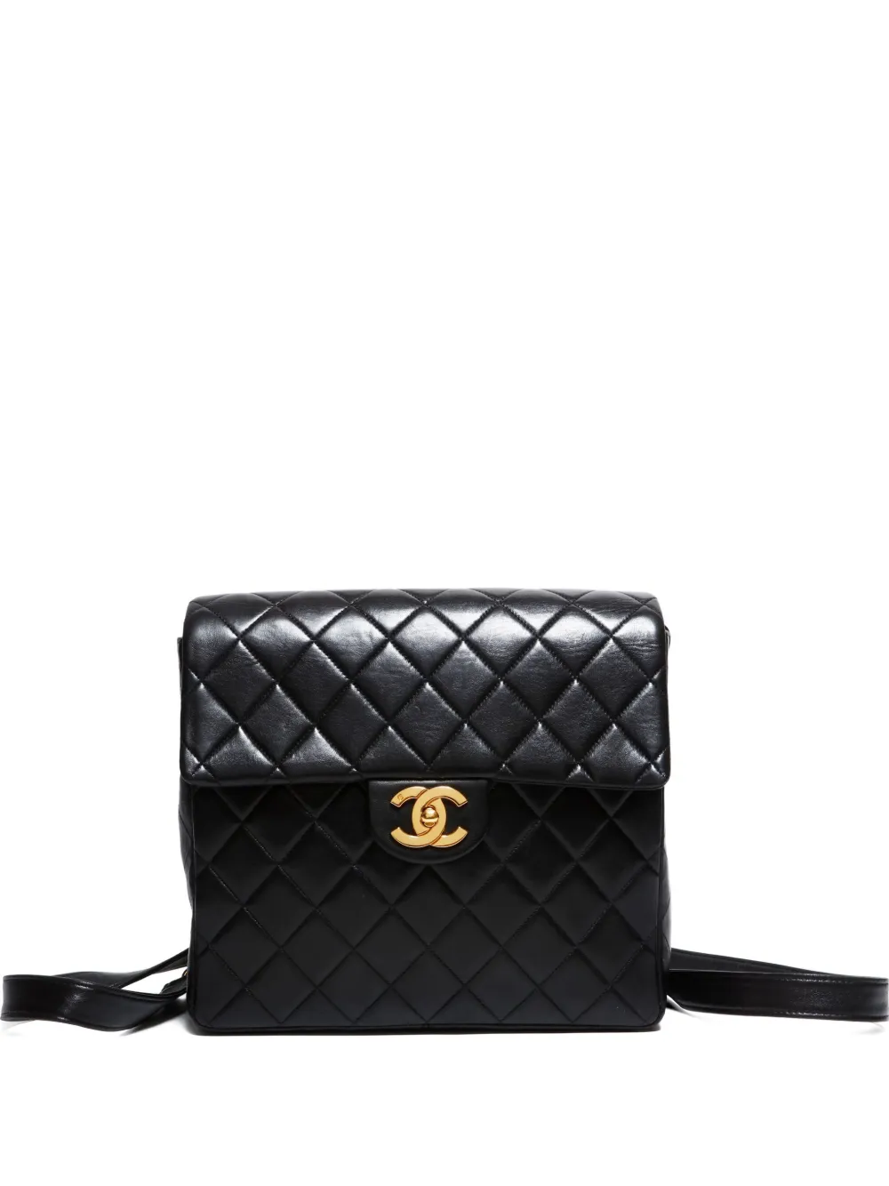 CHANEL Pre-Owned 1994-1996 quilted backpack - ブラック CHANEL Pre-Owned 1994-1996 quilted backpack - ブラック