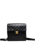 CHANEL Pre-Owned 1994-1996 quilted backpack - Black