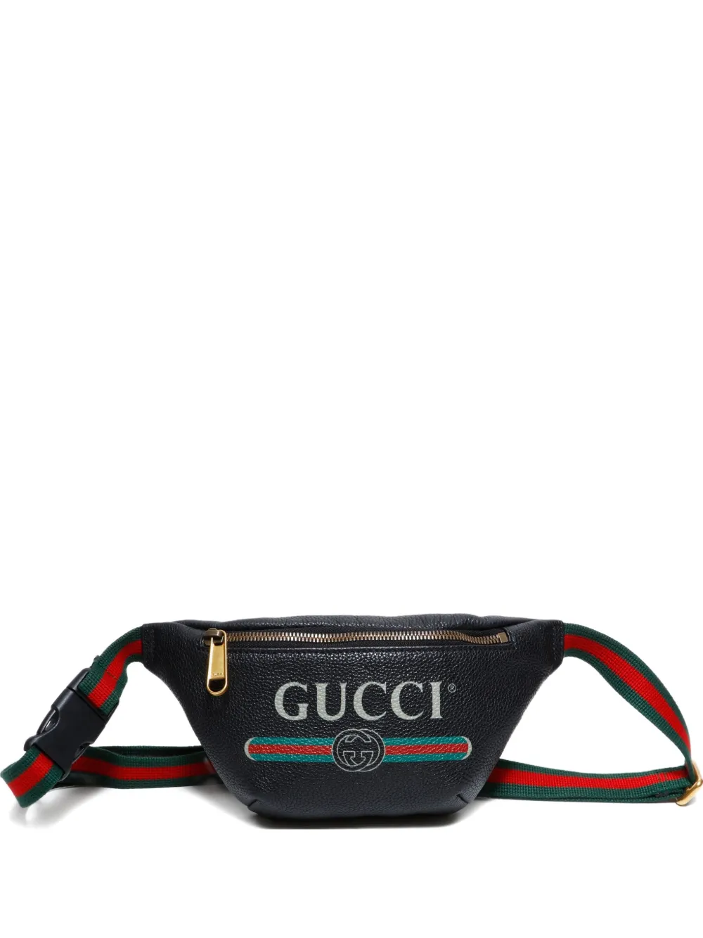 Gucci Pre-Owned 2000-2020 logo-print belt bag - ブラック Gucci Pre-Owned 2000-2020 logo-print belt bag - ブラック