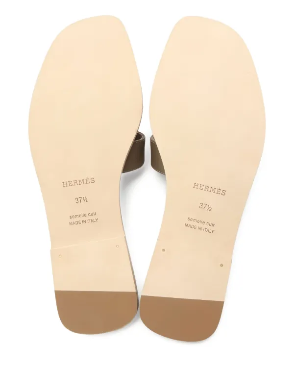 Hermès Pre-Owned Sandalias Oran Marrón FARFETCH PE