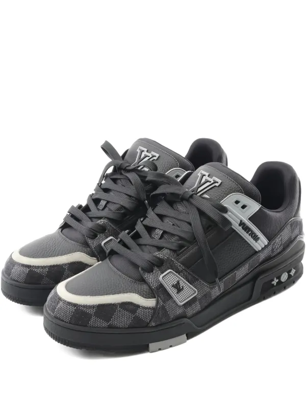 Louis Vuitton Pre-Owned LV Trainer Sneakers Schwarz FARFETCH AT