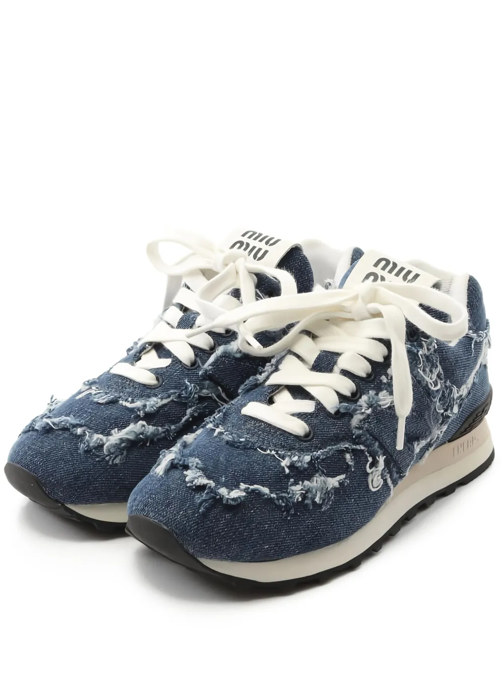 Pre-owned Miu Miu X New Balance 574 Sneakers In Blue