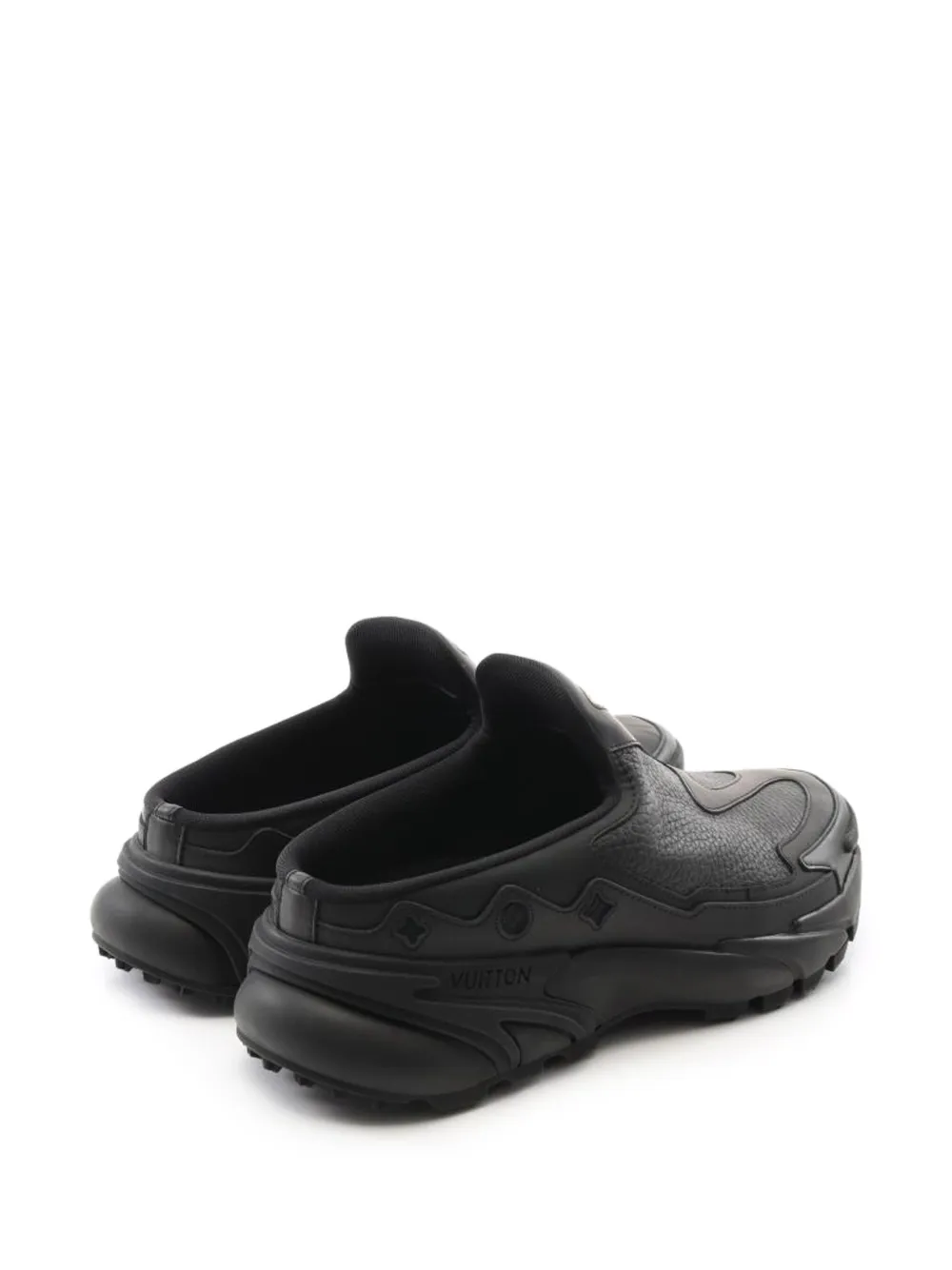 Pre-owned Louis Vuitton Tactic Line Slip-ons Sneakers In Black