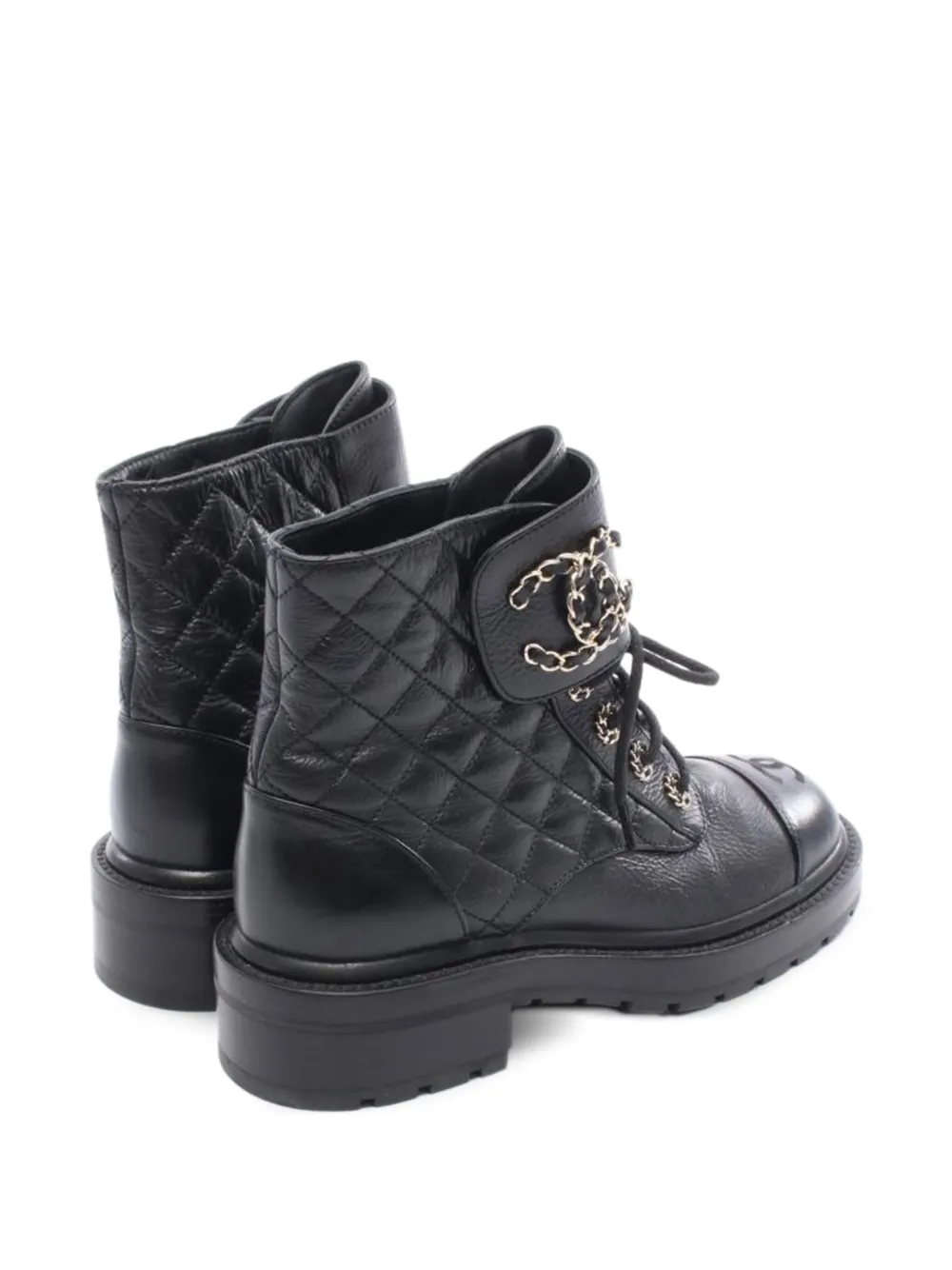 CHANEL Pre-Owned 40mm Dizeneuf quilted ankle boots | Image 2