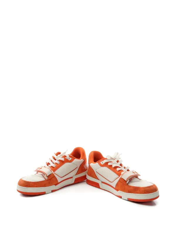 Louis Vuitton Pre-Owned LV Trainer Line Sneakers Orange FARFETCH PH