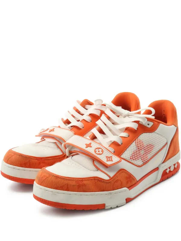 Louis Vuitton Pre-Owned LV Trainer Line Sneakers Orange FARFETCH IN