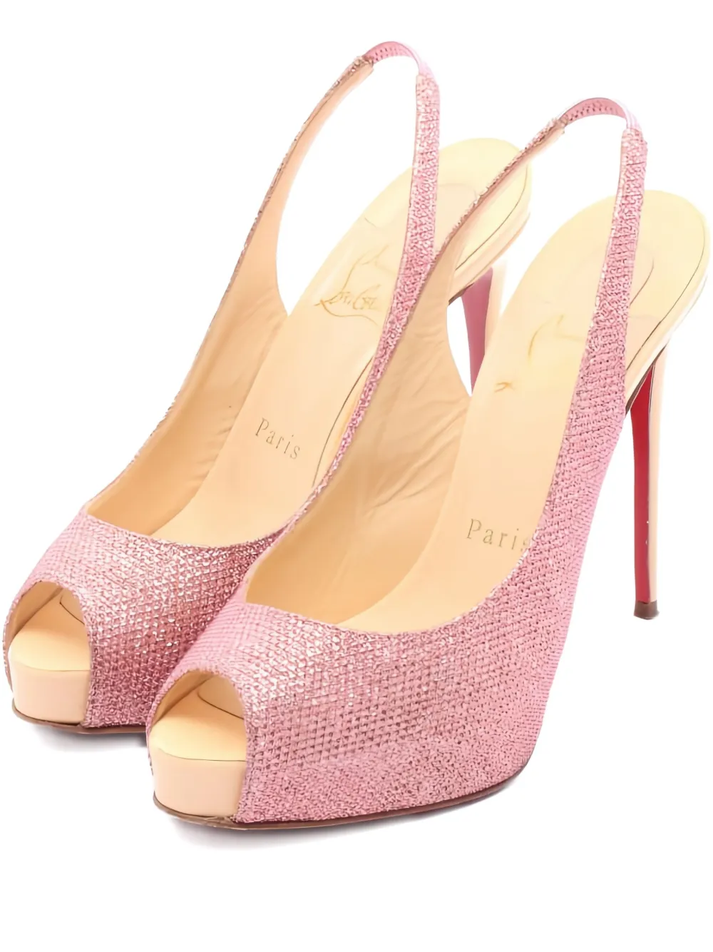 Pre-owned Christian Louboutin 110mm New Very Privé Pumps In Pink