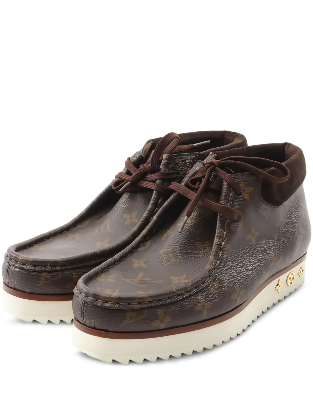 Louis Vuitton Pre-Owned x Nigo Mods boots - ブラウン Louis Vuitton Pre-Owned x Nigo Mods boots - ブラウン
